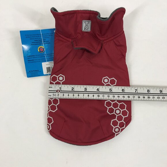 RC Pets Venture Rain Jacket Tiny Dog Size 8 Crimson Red NWT - Picture 7 of 7